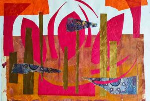 Flying Buttresses Collage by Sally Colman